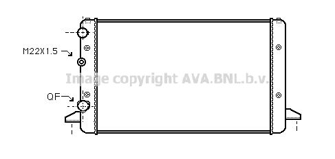 AVA QUALITY COOLING Радиатор, охлаждение двигателя VW2121